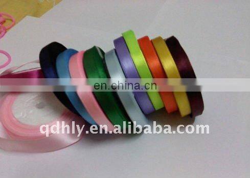 Colorful satin ribbon, polyster satin ribbon