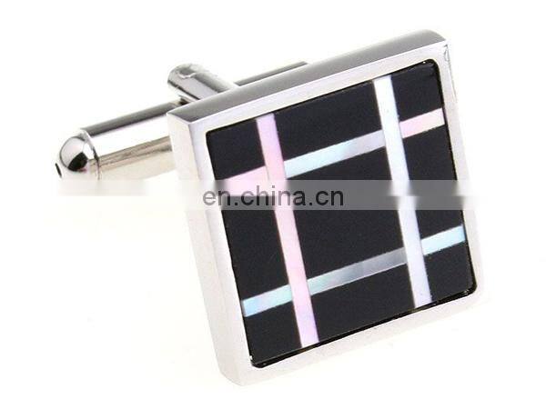 fashion men's jewelry high quality onyx cufflinks