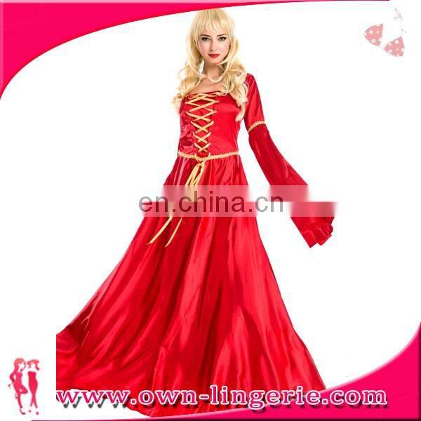 Women's Medieval Lace-Up Costume Gown