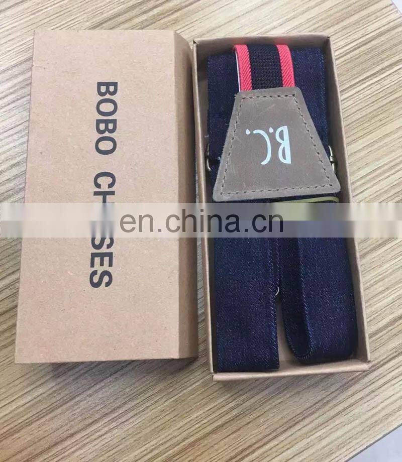 2017 Hot sale custom Jeans material kids suspenders