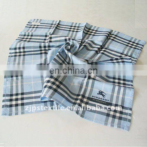 Newest high quality 100% cotton solid handkerchiefs for gentlemen