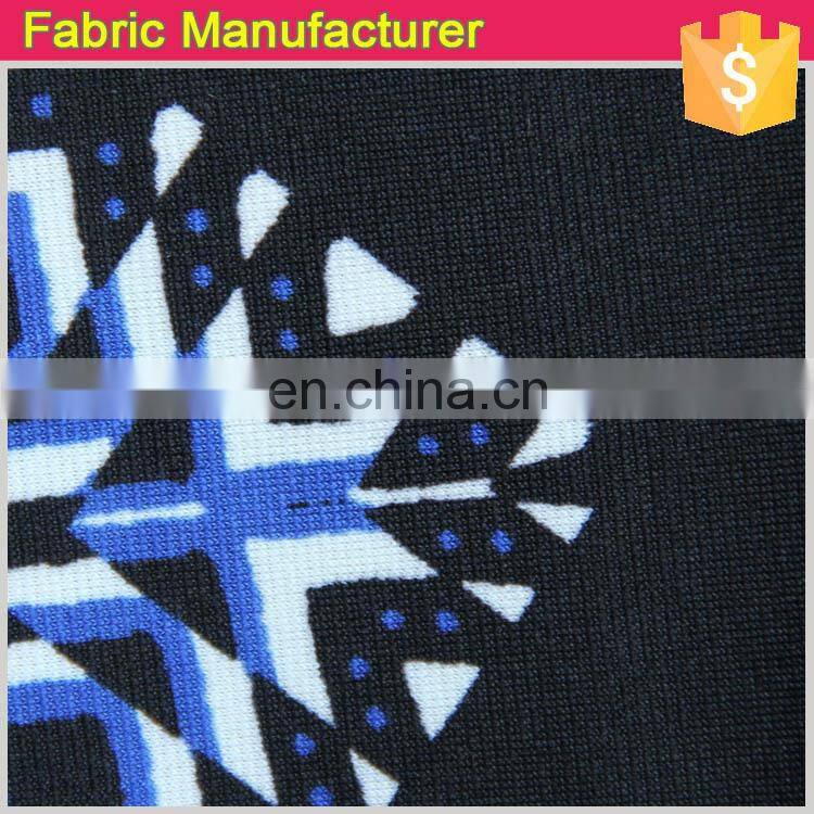 Onway Textile shaoxing printing factory 100%polyester dty softest fleece black and white series printed fabric for lady garments