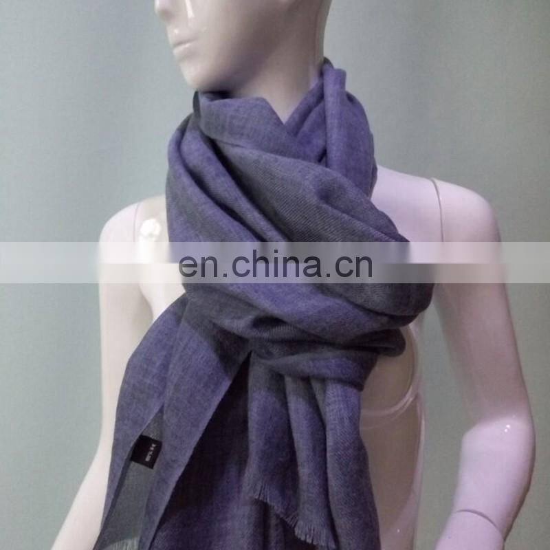 Retro Style Women's Wool Scarf Blue