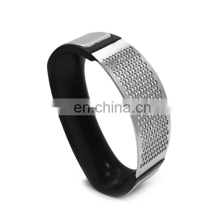 High Quality Kitchen Gadgets Stainless Steel Ginger Garlic Crusher Squeezer Press Rocker