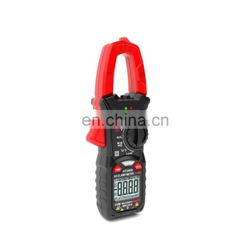 HT206D Digital Clamp Meter True Rms Pinza Amperimetrica Multimeter Clamp