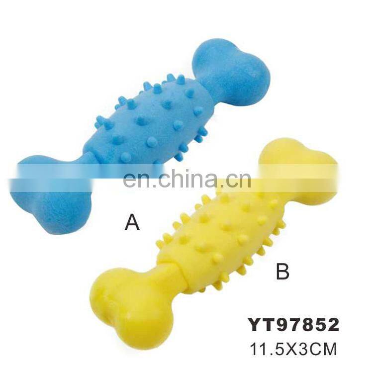 Optional color TPR dog chew brush toy teeth cleaning durable dog toys