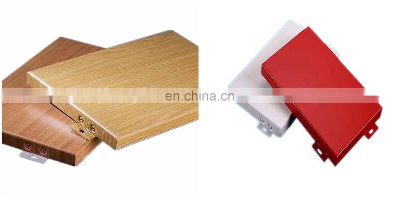 Long Service Life Building Material 3.0mm Aluminum Solid Veneer Panel For Station Decoration
