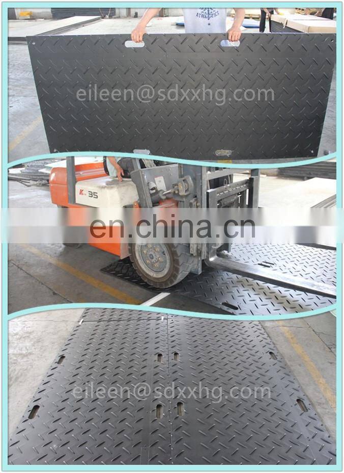 Anti-abrasion uhmwpe van parking mat/ ground protetion mat/ hard plastic sheet