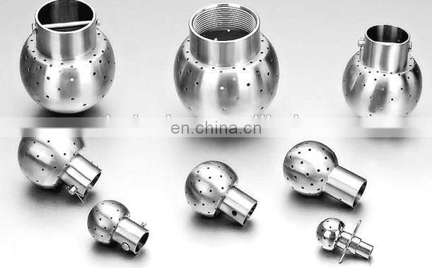 Sanitary High polished Fix male Female Threaded Cleaning spray Ball for Tank
