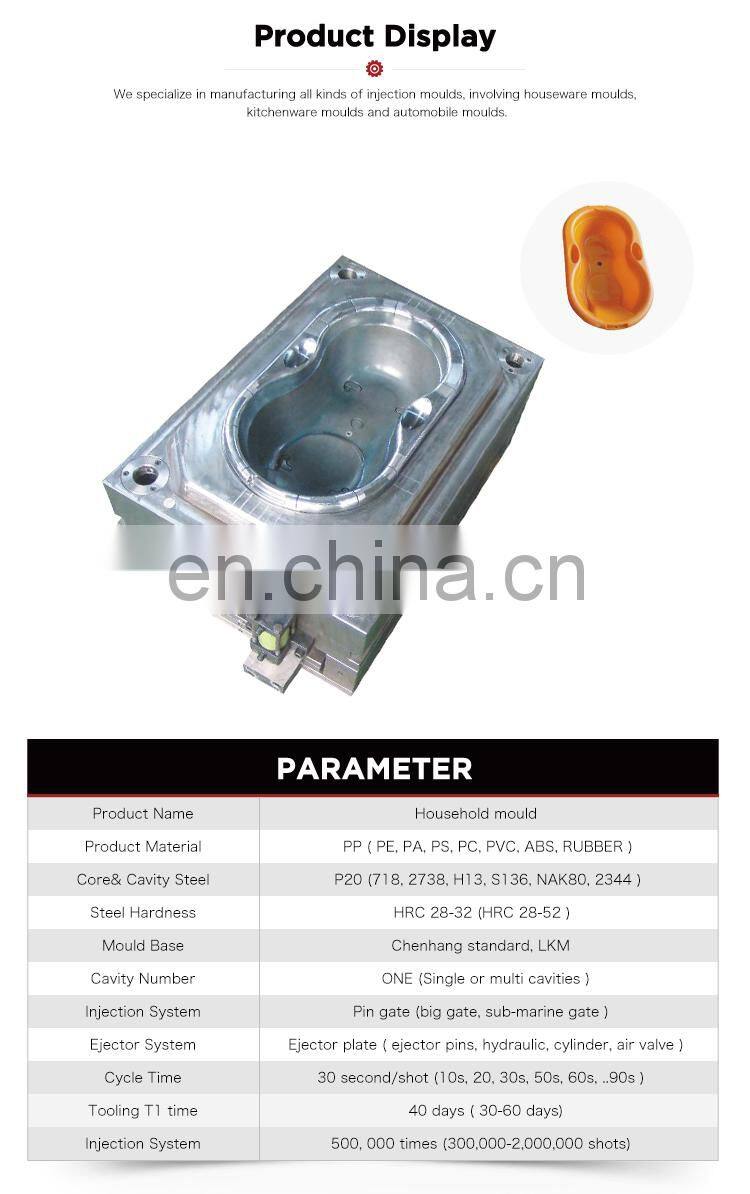 Cute custom child durable cheap price plastic bathe basin mould
