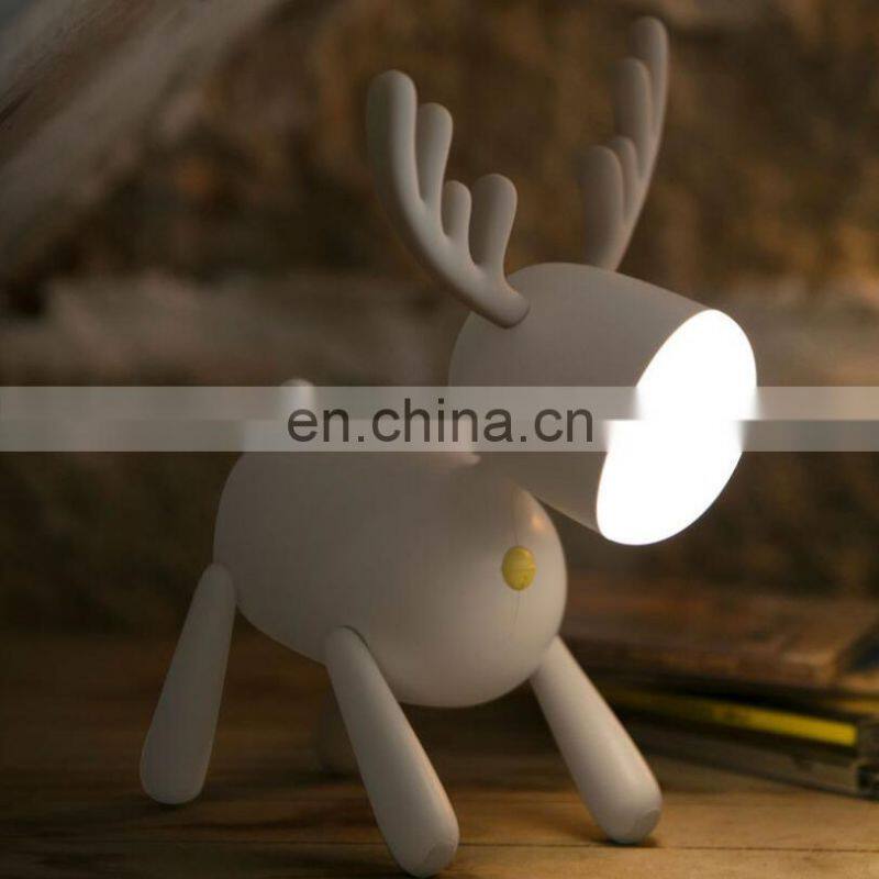 2021 amazon USB Rechargeable Cute deer Image 2 Modes Brightness LED gift night Light