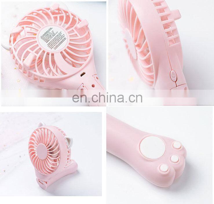 handheld mini fan rechargeable battery fan USB mini folding fan