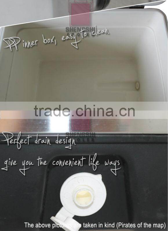 54L Multifunction beer retro metal cool chest steel cooler