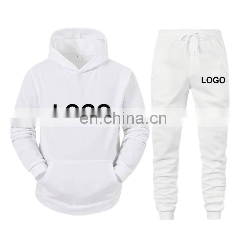 Men's and women's pullover casual gym sport wool hoodie Winter High Quality Hoodie set