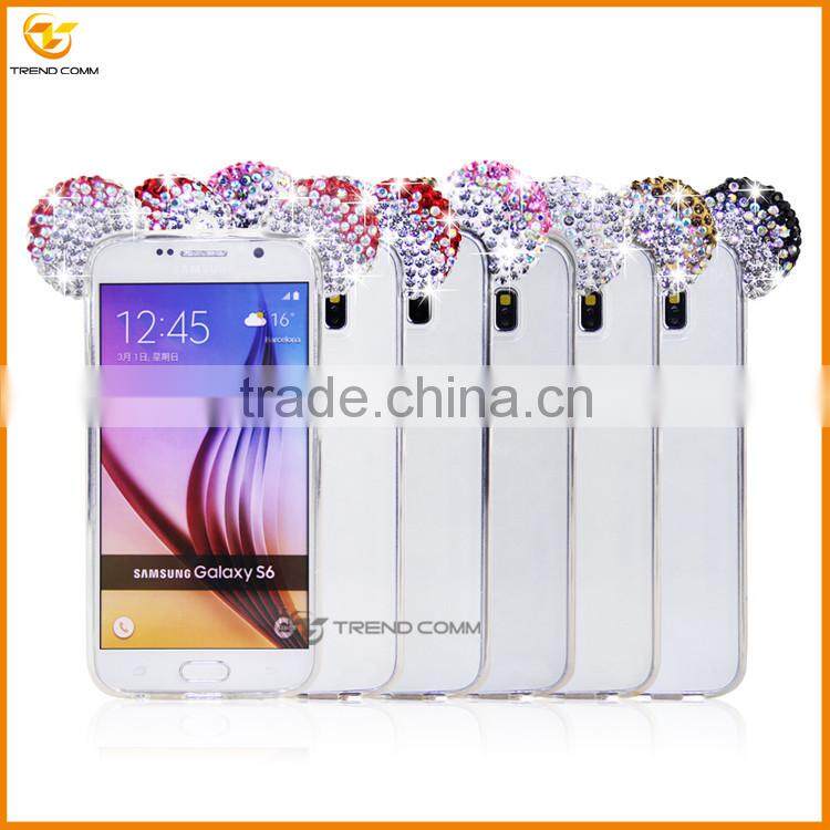 3D diamond glitter bling bling cover case for Samsung galaxy s6 edge plus