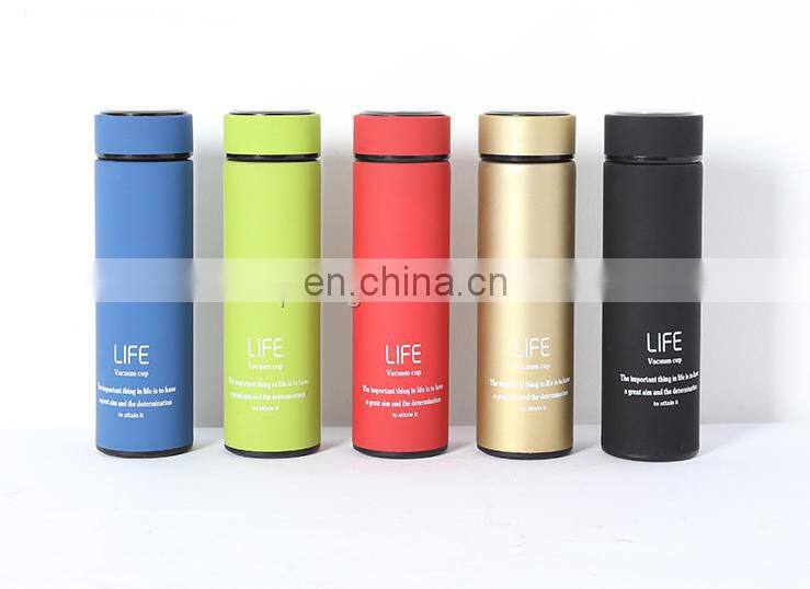 Custom logo Double Wall Vacuum filtered Stainless Steel Water Bottle