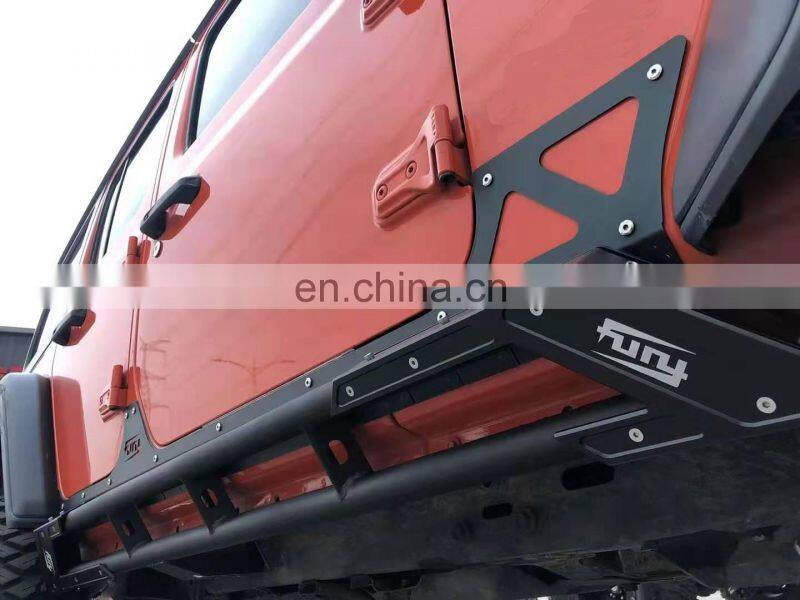 Aluminum Running Board for Jeep Wrangler JK/JL Side Step Accessories Black Side Step Bar