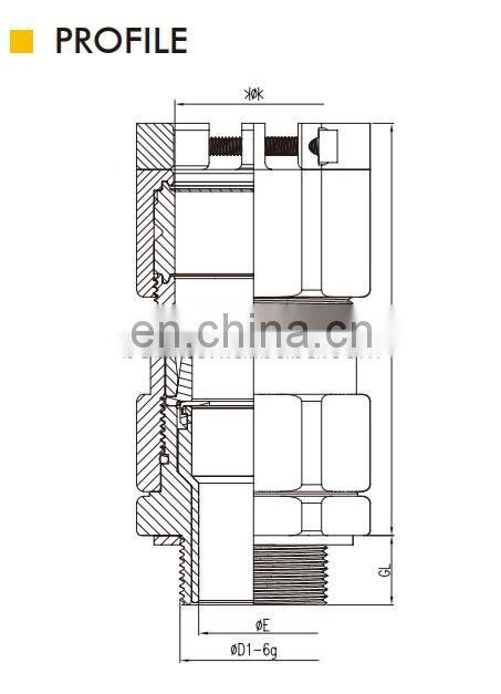 Direct Factory Flameproof Double Locking Single Sealing Stuffing EMC Cable Connector Gland Manufacturer
