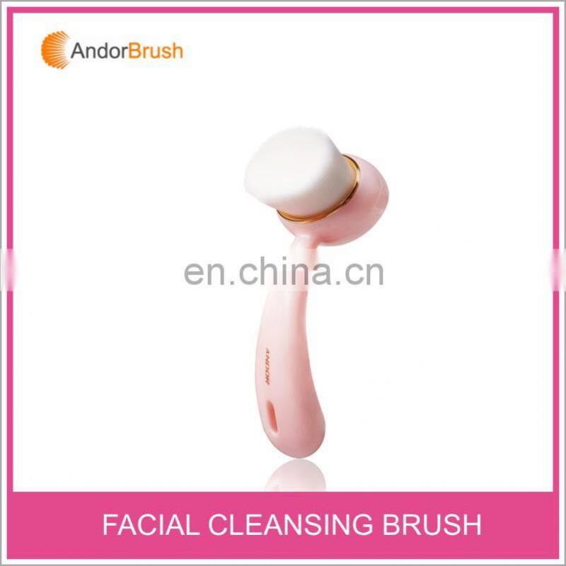 2021 superfine fiber Soft Facial Brush Deep Pore Cleansing Brush Nylon Face Washing Brush with Long Handle