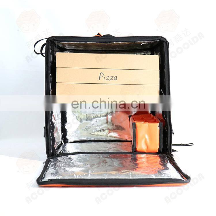 Motorcycle Pizza Insulated Food Delivery Bags for Food Transport Box UV Disinfection Lamp Shoulder Bag Thermal Waterproof