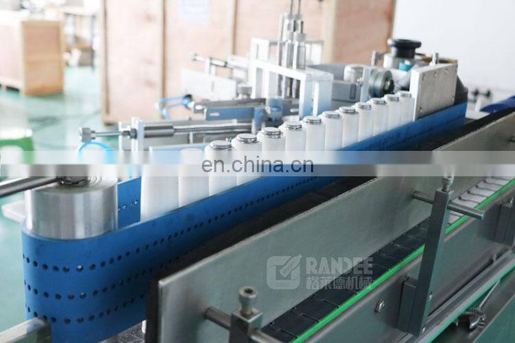 Square bottle wet glue labeling machine for juice wine beer filling bottling line