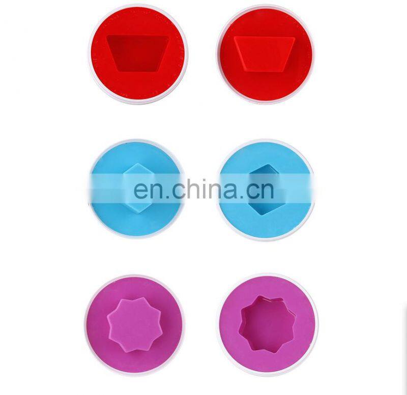 6PCS Montessori Learning Education Math Toys Smart Eggs 3D Puzzle Game Mixed Shape Popular Toys