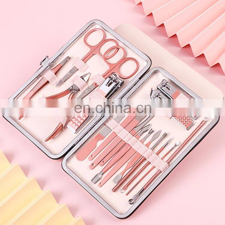 Manicure Set Professional Nail Clippers Kit Pedicure Care Tools- Stainless Steel Women Manicure & Pedicure Set