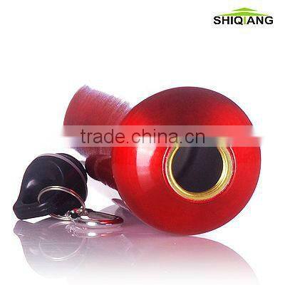 600ml aluminum sport water bottles with heat transfer logo and carabiner lid