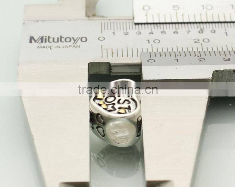 hot sale Mother and Daughter 925 sterling silver best mom heart bead for European charms bracelet