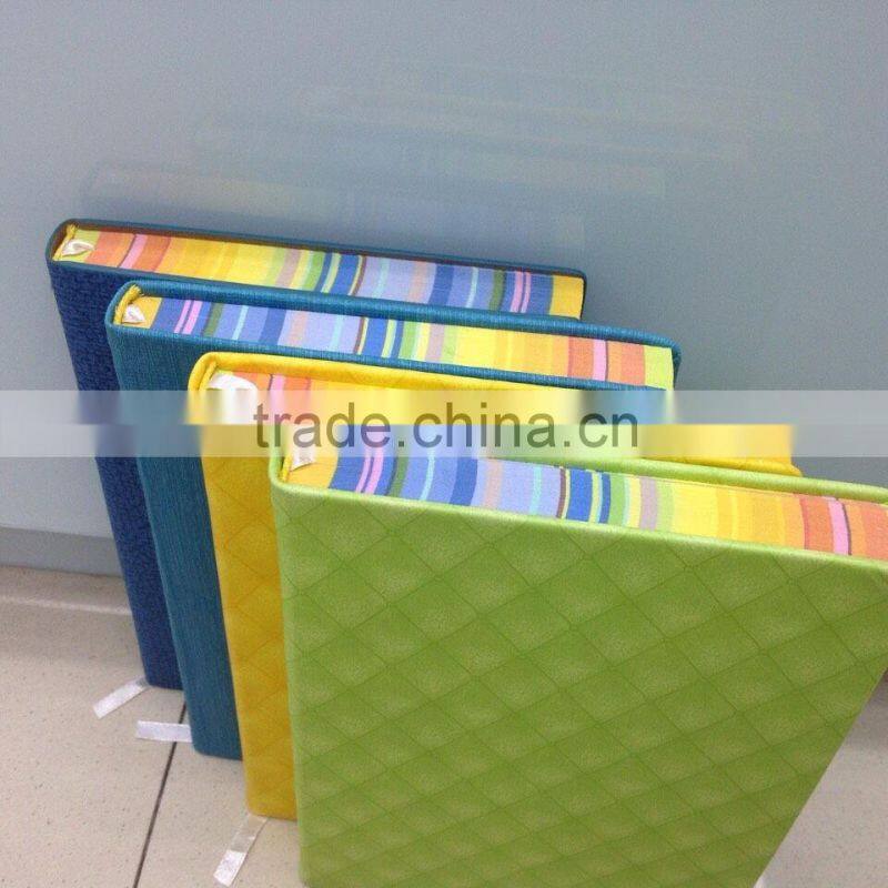 Color edge notebook with PU leather cover