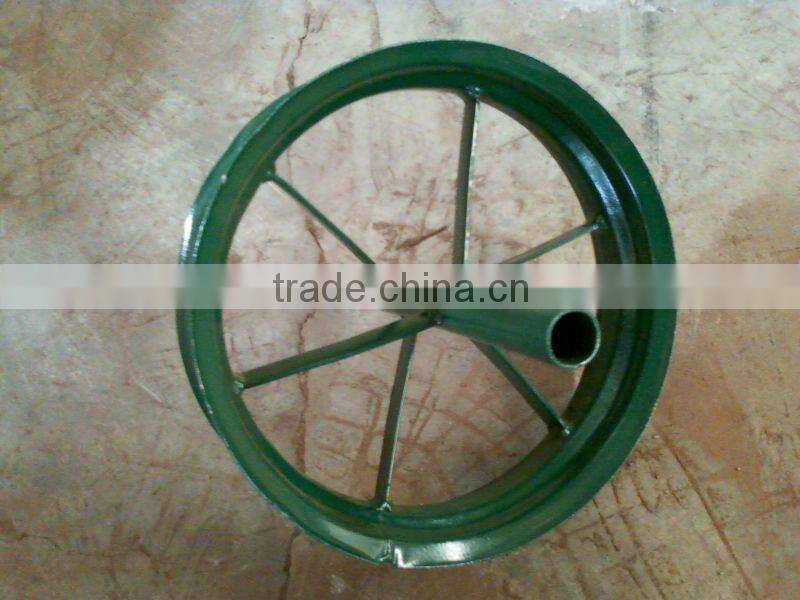 3.50-4 Steel wheel rim/wheels rim for trolley cart