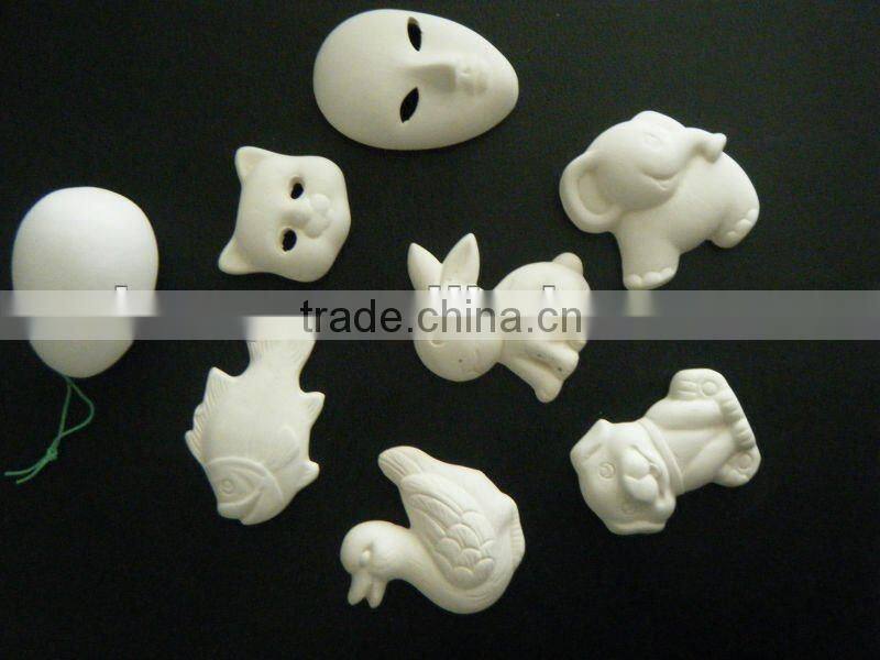 CERAMIC PAINT KIT EASTER RABBIT DIY 6 COLORS 2ML PER COLOR WITH CERAMIC RABBITS AND A BRUSH NON-TOXIC FOR KIDS