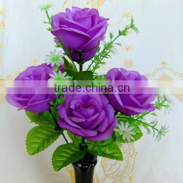 LS-007 artificial flower used for decoration(rose,peony,narcissus,clove)