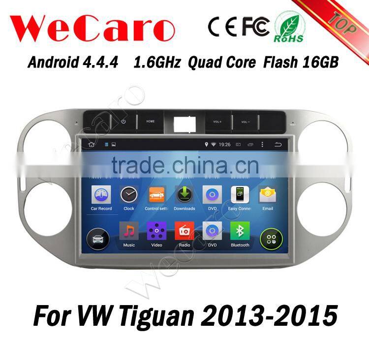 Wecaro 10.1" WC-VT1013 Android 4.4.4 car multimedia system double din for vw tiguan dvd player gps audio system GPS