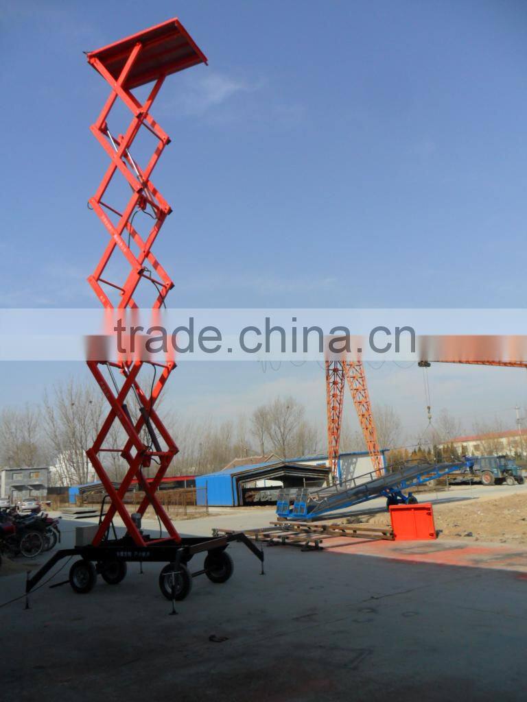 1.35~16m, 0.3 ton electro-hydraulic scissor lift /mini scissor lift /electric scissor lift