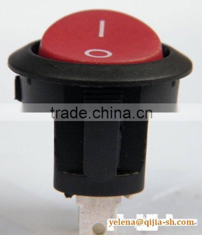 waterproof illuminated round rocker switch