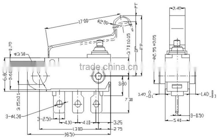 UL Cul ENEC 3A 125V/250V Sensitive Micro Switch IP67
