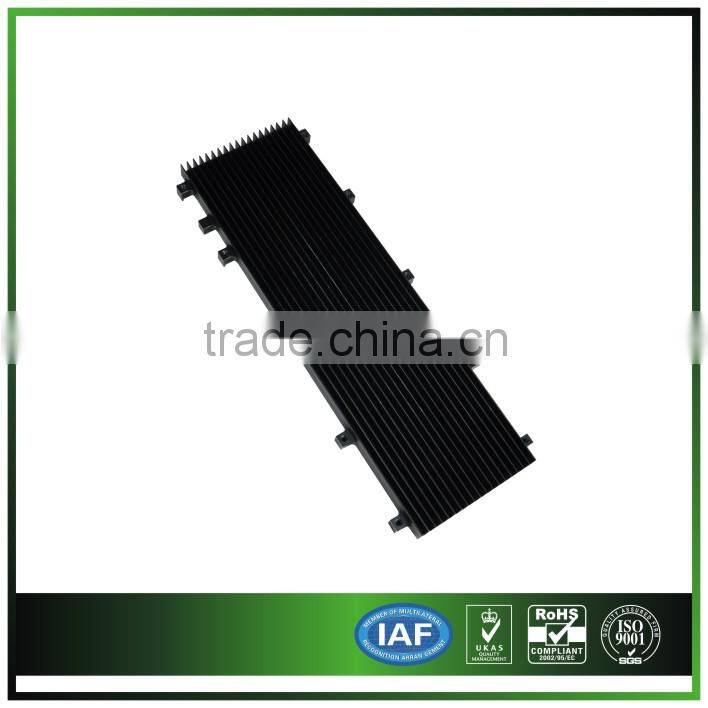 Extruded Aluminum & Anodized Black Heatsink for Communication /Server
