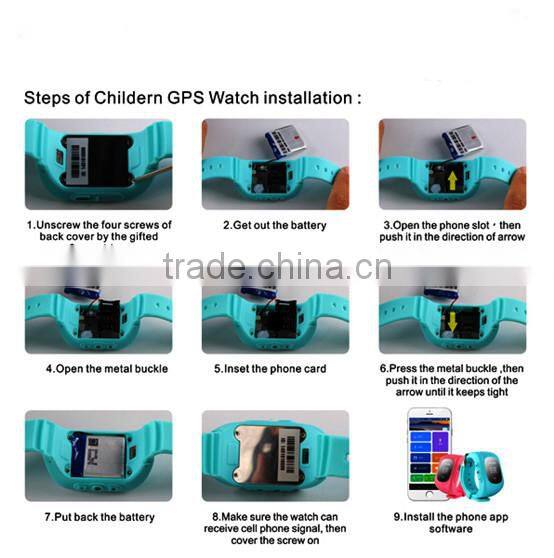 Children wristwatch,Children GPS Tracker Smart Watches Q50 For Satellite monitoring Double Locate Remote Monitor SOS