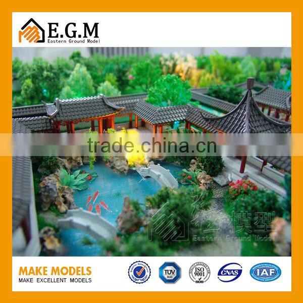Unique villa Scale Model with Chinese Ancient Architectural Style for sale