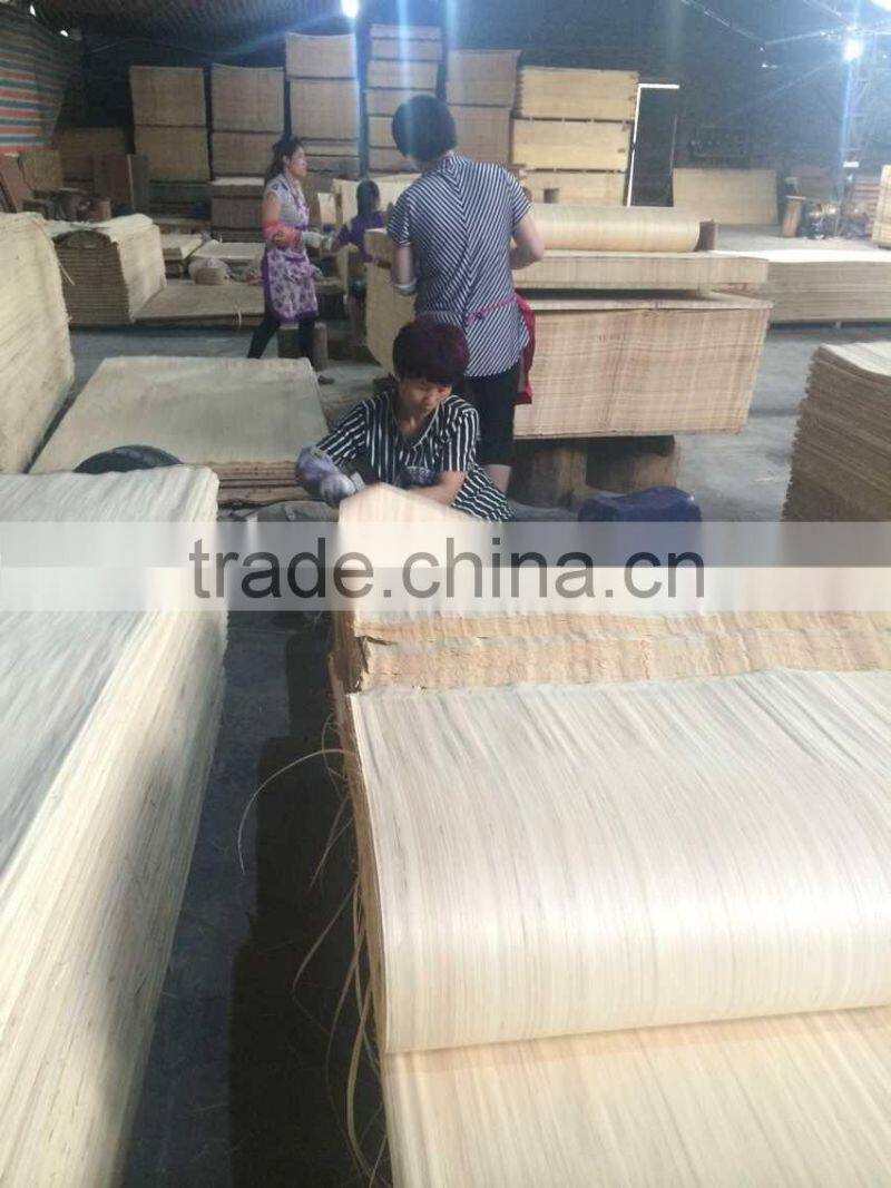 Engineered veneer poplar wood face veneer Linyi factory direct selling with competitive price