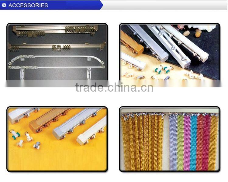 Coil drapery chainlink metal mesh curtain gold color screen