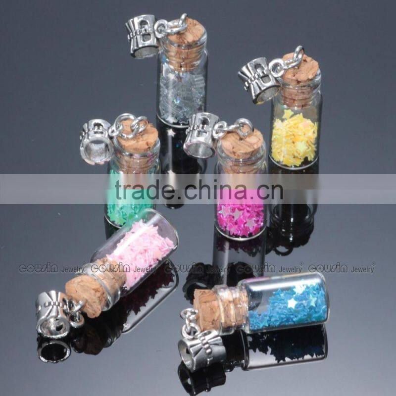 Pendant Necklace Drifting Bottle DZ0128f
