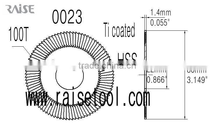 0023-Ti side milling cutter_ key angle cutter for wenxing 202-A&202-C key cutter machine