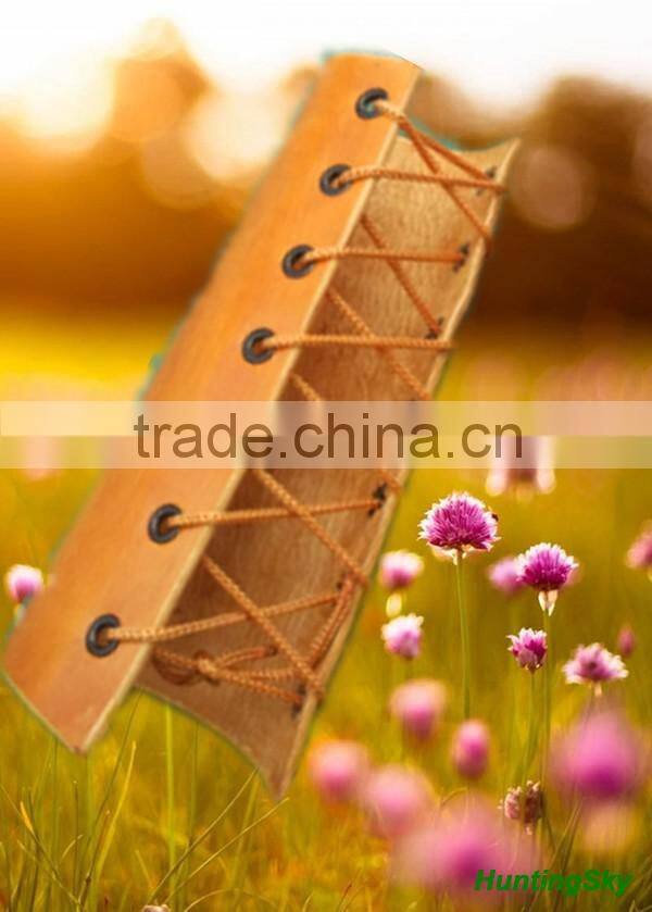 Archery Traditional Cowhide Leather Arm guard For Archery Traditional Bow Shooting