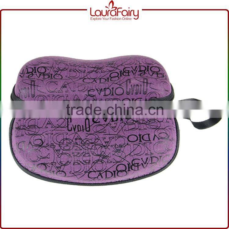 Laura Fairy Cheap Price Fashion Custom Purple Alphabet Print Sunglasses Case With Zipper