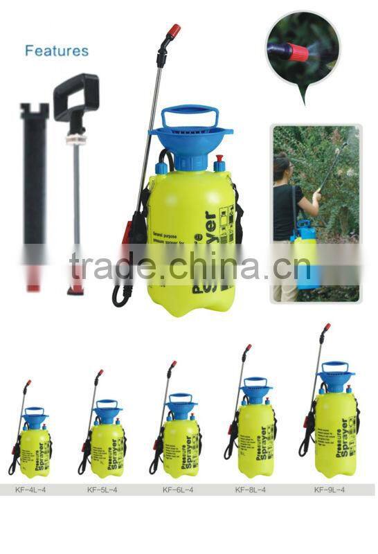5L Garden pressure sprayer, manual air prssure sprayer, hand pump plastic sprayer