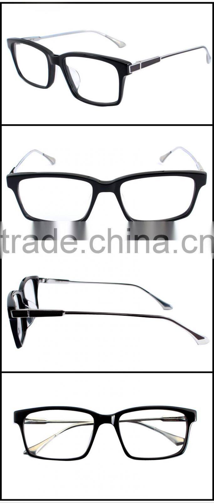 Custom Designer Eyeglasses with Acetate and titanium Frame Optics