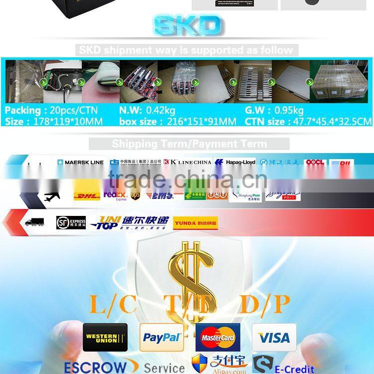 7 inch quad stand alone lcd monitor with 12v dc input with 4 video input can connect 4 cameras for Bus and Truck