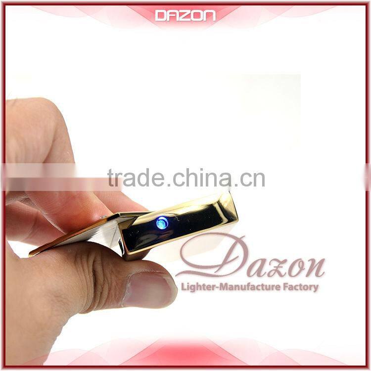 Square Rechargeable Battery USB Electric Lighter with Money-Check